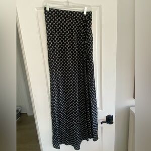 Flynn Skye Black and White Patterned Maxi Skirt
